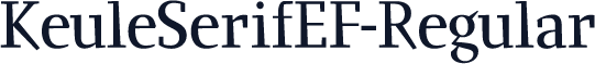 KeuleSerifEF-Regular