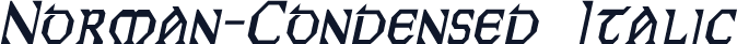 Norman-Condensed Italic