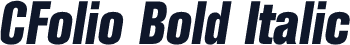 CFolio Bold Italic