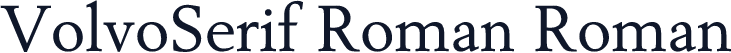 VolvoSerif Roman Roman