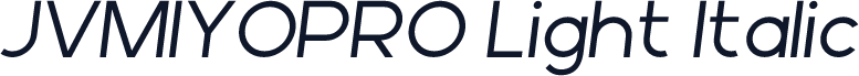 JVMIYOPRO Light Italic