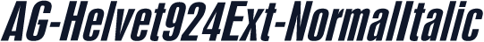AG-Helvet924Ext-NormalItalic
