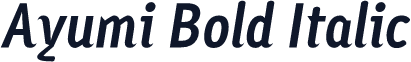 Ayumi Bold Italic