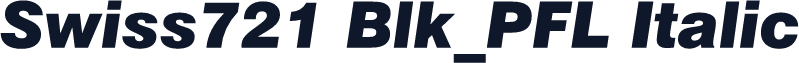 Swiss721 Blk_PFL Italic