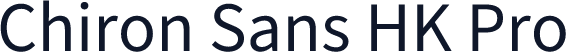 Chiron Sans HK Pro