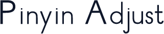 Pinyin Adjust
