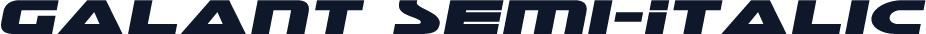 Galant Semi-Italic