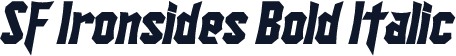 SF Ironsides Bold Italic