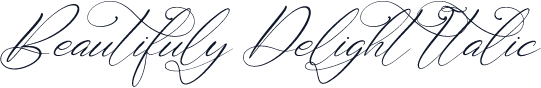 Beautifuly Delight Italic