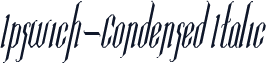 Ipswich-Condensed Italic