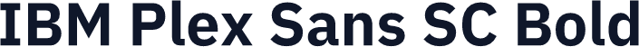 IBM Plex Sans SC Bold