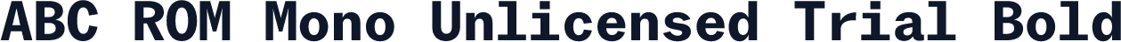 ABC ROM Mono Unlicensed Trial Bold