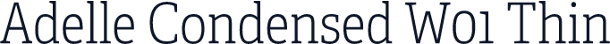 Adelle Condensed W01 Thin
