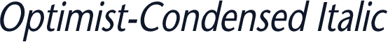 Optimist-Condensed Italic