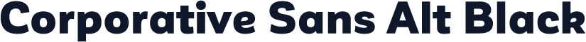 Corporative Sans Alt Black