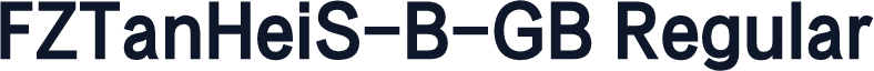 FZTanHeiS-B-GB Regular