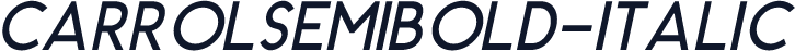 CarrolSemiBold-Italic