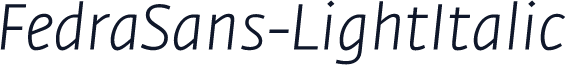FedraSans-LightItalic