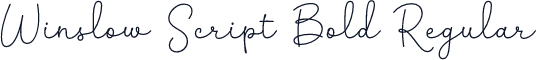 Winslow Script Bold Regular