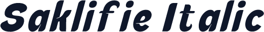 Saklifie Italic