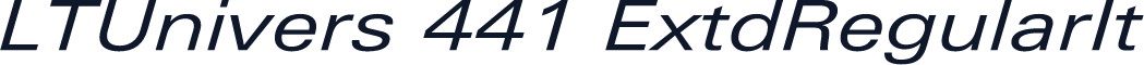 LTUnivers 441 ExtdRegularIt