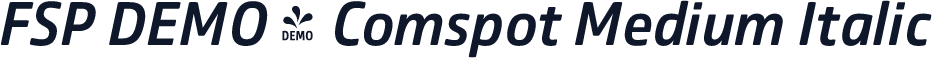 FSP DEMO - Comspot Medium Italic