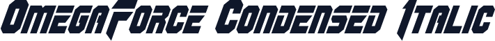 OmegaForce Condensed Italic