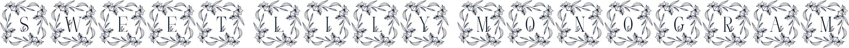 Sweet Lily Monogram