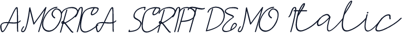 AMORICA SCRIPT DEMO Italic
