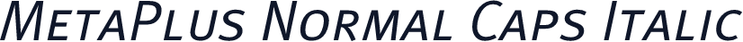 MetaPlus Normal Caps Italic