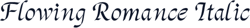 Flowing Romance Italic