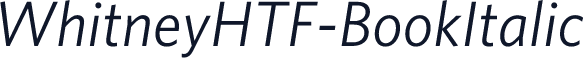 WhitneyHTF-BookItalic