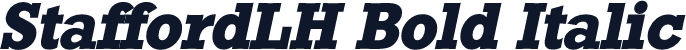 StaffordLH Bold Italic