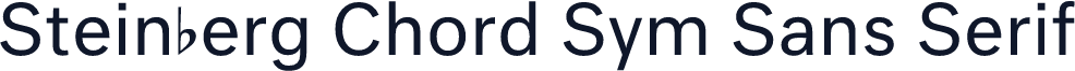 Steinberg Chord Sym Sans Serif