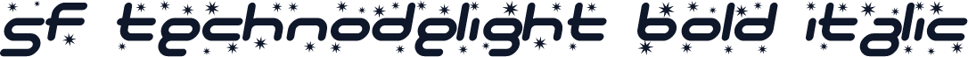 SF Technodelight Bold Italic