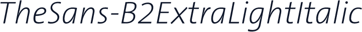 TheSans-B2ExtraLightItalic