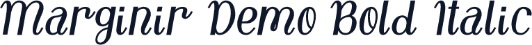 Marginir Demo Bold Italic