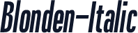 Blonden-Italic