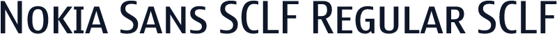 Nokia Sans SCLF Regular SCLF