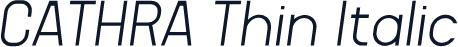 CATHRA Thin Italic