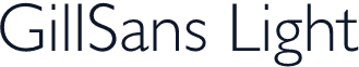 GillSans Light
