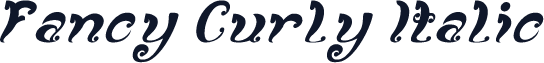 Fancy Curly Italic