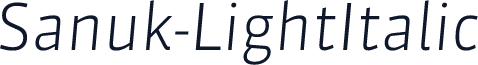 Sanuk-LightItalic