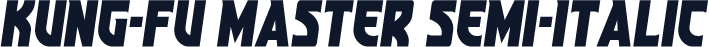 Kung-Fu Master Semi-Italic