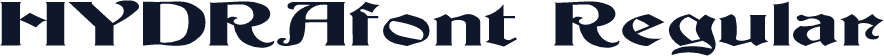 HYDRAfont Regular