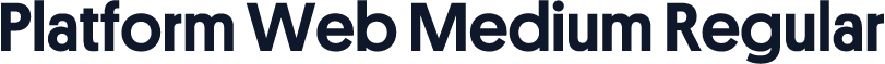 Platform Web Medium Regular