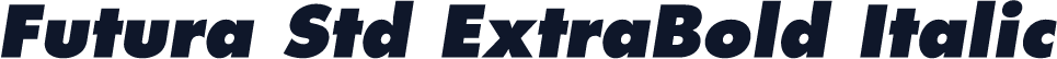 Futura Std ExtraBold Italic
