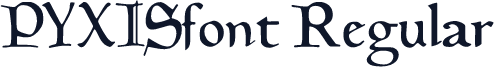 PYXISfont Regular
