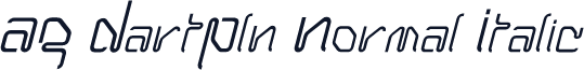 AG DartPln Normal Italic