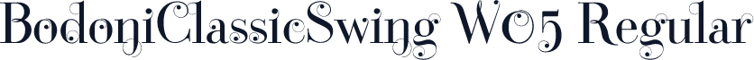 BodoniClassicSwing W05 Regular